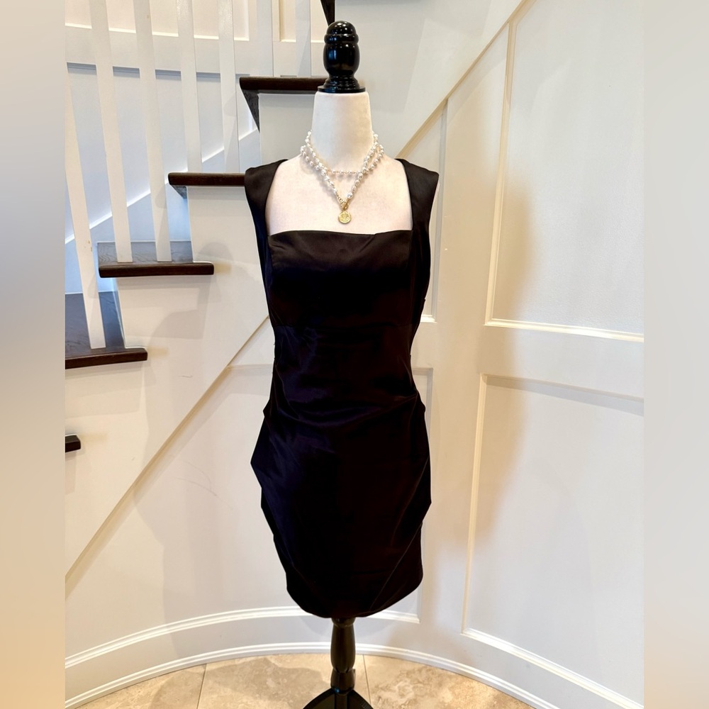 Vintage Y2K Satin Bodycon Dress - Hailey Logan by Adrianna Papell